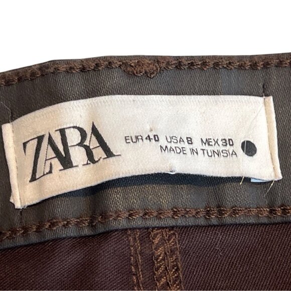 Zara Womens Dreed Flare Pants Size 8 Black 76g - Picture 5 of 7